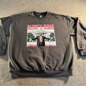 Graphic Print Men's Sweater - Black